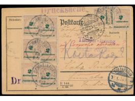 8 x 2 Mrd M auf Auslandsdrucksache im  Vierfachporto nach Sumatra / Niederländisch-Indien,  Stempel Schweinfurt 22.11.23, Dur