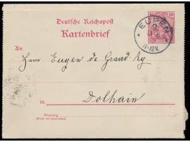 Kartenbrief 10 Pf. mit Stempel  Eupen 2  13.6.02 zum  Grenztarif  nach Dolhain / Belgien, Entfernung ca. 7 Kilometer Luftlini