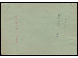 Rohrpost-Ortsbrief  mit Stempel  München 8  12.5.58, frankiert mit drei Sondermarken zu 10 Pf. (Porto 30 Pf.), rückseitig rot