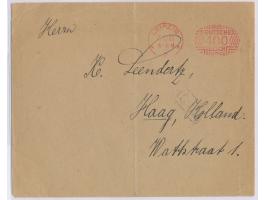 Postfreistempel Leipzig 2 13.10.22 mit  Zierrahmen Deutsches Reich 400 Pf.  portorichtig als Auslands-Drucksache nach Holland