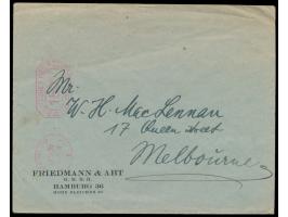 Postfreistempel &nbsp;Hamburg 1 &nbsp;30.9.23, &nbsp;Porto-Letzttag, &nbsp;Achteck-Wertrahmen mit Wertziffer 150.000, Ausland