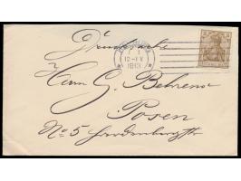 Columbia-Maschinenstempel Hamburg * *  1.1.1913 mit neuem Stempelkopf und neuer Stempelfahne aus sechs kurzen Linien, laut Ko