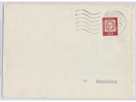 20 Pf. Bach auf Versuchsbrief mit Maschinenstempel  Darmstadt 2  14.7.61, Umschlag mit Inhalt, ungeöffnet
Stichwort: Bundesre