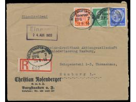 Heiligenhafen - Orth  Zug 7 23.8.33, Stumpfovalstempel der  Inselbahn Fehmarn  (Kreis Oldenburger Eisenbahn, Kleinbahn) auf  