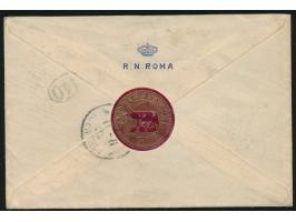 Libyen,  violetter Stempel  Posta da Campo Div.ne Speciale  28. Ott. 1911 und schwarzer L2  Bengasi / Cirenaica  auf Brief mi