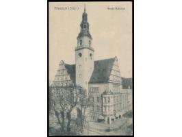 Ovalstempel  Königsberg - Allenstein  mit Unterscheidungsbuchstaben a   Z. 779   27.3.24 auf Ansichtskarte Allenstein (Ostpr.