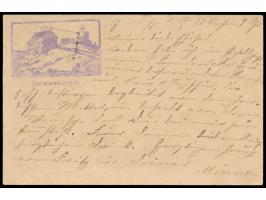 Schneekoppe, Gummistempel links oben violett,  Bild F 128 / 02, R3 Schneekoppe des Riesengebirges 15.7.82, Ankunftstempel Ber