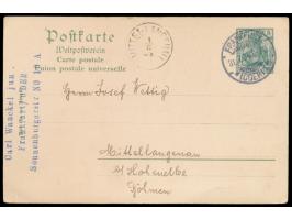 Privatganzsache 5 Pf.,  25jähriges Stiftungsfest Internationaler Philatelisten-Verein Dresden,  Bild  "Unsere Damen II" , Fre