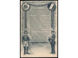 Privatganzsache 5 Pf.,  "Jubiläums-Postblatt ..." , Rückseite schwarz-weiß, Frech C 64 / 01, ungebraucht
Stichwort: Post / Po