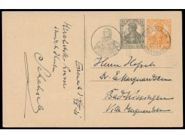 400 Jahrfeier der Reformation, &nbsp;Wertstempel 7 1/2 Pf. und 2 1/2 Pf., Bilder Luthermedaillon, Anschlag der 95 Thesen und 