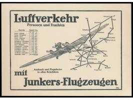 Privatganzsache mit Wertstempel 5 Pf. Rheinlandfeier,  "Luftverkehr mit Junkers-Flugzeugen",  Frech B 5, ungebraucht
Stichwor