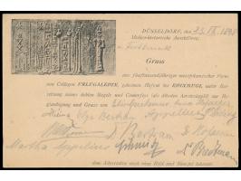 Sonderstempel  Düsseldorf 70. Naturf. Vers.  24.9.98, zwei Abschläge vom Letzttag auf Ganzsache 5 Pf. mit  Bild- und Textzudr