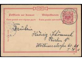 Sonderstempel  Berlin, N.W. 7 Postamt d. V. Internation. Zoologen Kongresses  13.8.01 als Aufgabestempel und als Ankunftstemp