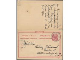 Sonderstempel  Berlin, N.W. 7 Postamt d. V. Internation. Zoologen Kongresses  13.8.01 als Aufgabestempel und als Ankunftstemp