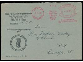 Absenderfreistempel &nbsp;Berlin-Charlottenburg 1 7.5.36, Bogenrechteck-Wertrahmen 8 Pf., Werbeeinsatz &nbsp;&quot;Berlin-Sta