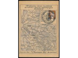 Sonderstempel  Berlin-Karlshorst 1. Briefmarken-Werbeschau Kreis IX  1.11.1941 auf entsprechender  Sonderkarte  mit 3 Pf. Hit