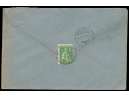 Portugal  4 C. (rückseitig) und 3 x 80 C.. auf  Einschreibbrief  nach Berlin, Stempel  Funchal  14.2.25, handschriftlicher R-