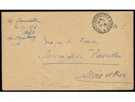 Französische Besetzung des Brückenkopfes Kehl:  Stempel  Tresor et Postes 250  25.3.30 auf Feldpostbrief nach Versailles, vor