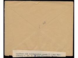 2x 6 Pfg. Hindenburg auf Firmenbrief an den Teppich- und Möbelhandel Arnold &amp; Troitzsch in Halle, Stempel Mittweida 14.5.