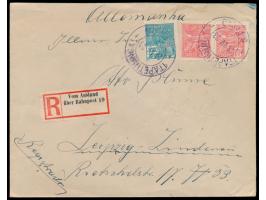 Brasilien  2 x 200 Reis und 1000 Reis auf Einschreibbrief mit Stempel  Itapetininga / S. Paulo  28.4.33 nach Leipzig, schwach