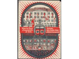 Propaganda-Faltblatt  (Format DIN A4)  "Wenn des Tages Flaggenparade zu Ende, Beleuchte dein Fenster durch Fahnentransparente