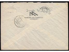 Einzelfrankatur 25 Pf. Eisenbahn (kleine Zahnfehler) auf Auslandsbrief  nach Mandschukuo,  Empfänger Konsul K. A. Balser, Mas