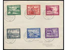 Kameradschaftsblock der Deutschen Reichspost:  kompletter Satz auf Umschlag mit Stempel  Berlin SW 68 vfs  19.5.41, seltener 
