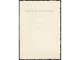 Geschenkheft der Deutschen Reichspost &nbsp;&quot;Zur Erinnerung an den Staatsakt in der Reichskanzlei zu Berlin anlässlich d