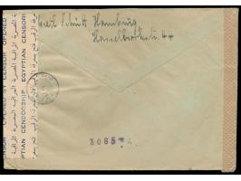 Stempel  Hamburg 18  21.9.42 und Stempel  Taxe percue , handschriftlich 25 Pf., auf  Luftpostbrief  mit  Luftpost ab Bagdad, 