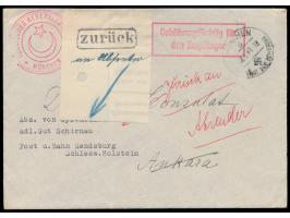 Briefumschlag aus Rendsburg an Deutsche Konsulat in Ankara durch Vermittlung des &nbsp;&nbsp;Türkischen Generalkonsulats &nbs