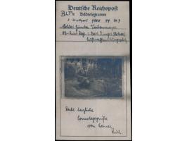 Bildtelegramm &nbsp;(19 x 10 cm) aus Stuttgart vom 30.7.1943 an einen Soldaten auf dem Luftwaffenübungsplatz Zingst, aufgenom