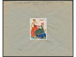 Einzelfrankatur 20 S. Wappen (Ausgabe 1940) auf  Luftpostbrief  nach Schweden,  Sondertarif,  Stempel  Liepaja  6.4.40, rücks