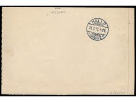 Heftchenblatt &nbsp;2 x 5 Pf. + 4 x 10 Pf. mit durchgezähntem Blattrand und zwei Strichelleisten (üblicher Heftchenschnitt) a