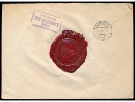 Orts-Dienst-Einschreibbrief "Frei durch Ablösung Reich" mit Stempel  Berlin W 8  26.6.33, Selbstbucher-R-Zettel "aw", vorders