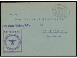 Dienstbrief "Frei durch Ablösung Reich" mit Briefstempel  "Nationalpolitische Erziehungsanstalt für Mädel Hubertendorf-Türnit