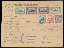 großformatiger Dienstbrief der Hauptstaatskasse als  Wertbrief 45.000 MK Nachnahme 700 Mk,  254 Gramm, portorichtig mit  10 M