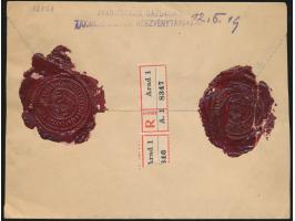 großformatiger Dienstbrief der Hauptstaatskasse als  Wertbrief 45.000 MK Nachnahme 700 Mk,  254 Gramm, portorichtig mit  10 M