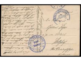 Stempel &nbsp;Niedergörsdorf &nbsp;5.1.17 und Briefstempel &nbsp;Luftschiffkommando Z. IV &nbsp;(LZ 16) auf Ansichtskarte Jüt