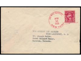 LZ &nbsp;126 (ZR 3) Los Angeles: &nbsp;Brief mit &nbsp;USA &nbsp;2 C., roter Stempel &nbsp;Air Mail Service New York &nbsp;15