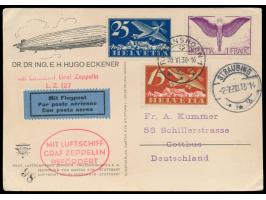 Fahrt Friedrichshafen - Bayerischer Wald - Friedrichshafen,  Abwurf Straubing,  Schweiz-Zuleitung,  Ansichtskarte Hugo Eckene