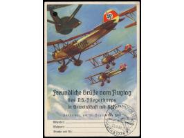 Sonderkarte &nbsp;NS-Fliegerkorps &nbsp;mit Zudruck &quot;Freundliche Grüße vom Flugtag ... Hannover, m 25. September 1938&qu