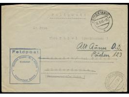 Feldpostbrief mit Stempel  Köthen (Anh) 1  16.8.43 nach Hoheneich bei Gmünd / Niederdonau, am 19.8.43 nachgesandt nach Alt Au