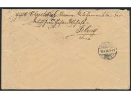 Gesandtschaftsschutzwache Peking,  Dt. Reich 10 Pf. auf Brief zum  Marinetarif  nach Deutschland, Stempel  Tientsin KDPAg  20