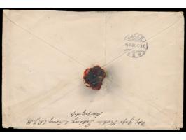 Petschili-Aushilfsausgabe,  2 x  10 Pf. Germania  (Zahnspitzen stockfleckig) auf übergewichtigem Feldpostbrief (51 bis 250 g)