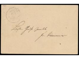 Stempel  Tschifu  7.6.01 auf Feldpost-Vordruckkarte nach Wilhelmshaven, vorderseitig Absenderangabe  ... S.M.S. Iltis,  Ankun