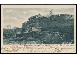 Ansichtskarte  Peking - Deutsche Thorwache (I. Seebataillon)  mit Vordruck  "Feldpostkarte" , Verlag H. Wegener, Kiel, nur bi