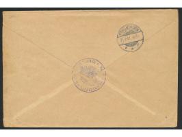 Stempel  MSP No. 6  10.1.01,  Lazarettschiff Gera,  während der Liegezeit in  Nagasaki,  Dienstbrief "Marinesache" mit rückse