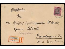 Einzelfrankatur 4 Pia. auf &nbsp;Einschreibbrief &nbsp;3. Gewicht, Stempel &nbsp;Constantinopel 3 &nbsp;16.4.04 nach Deutschl