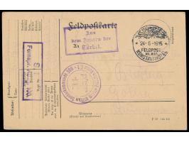 Stempel Feldpost Mil. Miss. Konstantinopel 24.6.1916 und  R3  "Aus dem Innern der Türkei."  auf Feldpost-Vordruckkarte   nach