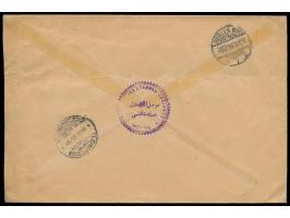 violetter zweisprachiger Stempel  Feldpost Deutsche Militär-Mission  14. Nov. 1916 während der Verwendung  in Mossul  auf  Ei